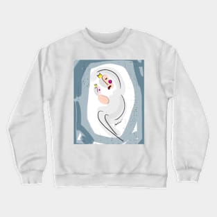 Mother protecting the baby Crewneck Sweatshirt